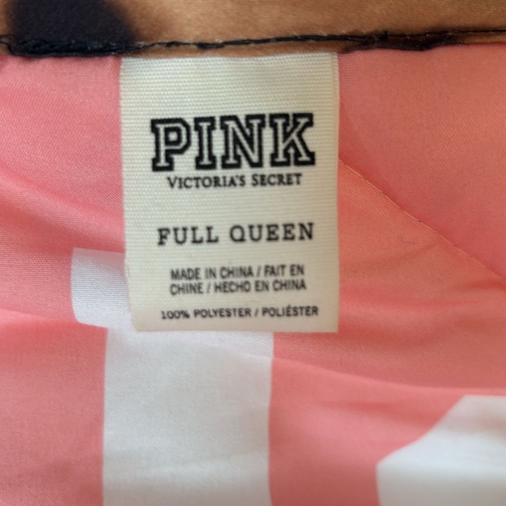 Victoria's Secret PINK Pink Leopard Print Comforter Set - Picture 2 of 2